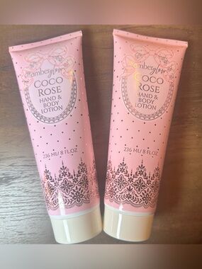 AMBER GLOW COCO ROSE HAND & BODY LOTION 2PK FULL SIZE